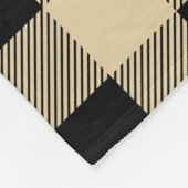 bruin gebuffelvormig patroon fleece deken (Hoek)