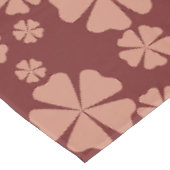 Bruin Gedempt Bloemen Abstract Patroon Tafelkleed (Gekanteld)