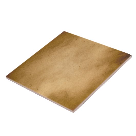  bruin geel papier, perkamentachtergrond tegeltje (Zijkant)