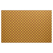 Bruin Geel Polka Dots Textiel Stof (Yard (91,4 cm))