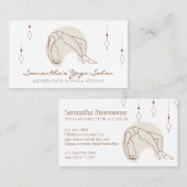 Bruin Geheime Geometrie Gioga Pilates Coach Visitekaartje (Voorkant / Achterkant)