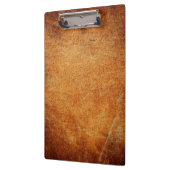 Bruin  gelooid leder klembord (Links)