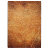 Bruin  gelooid leder klembord (Achterkant)