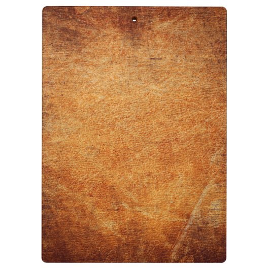 Bruin  gelooid leder klembord (Achterkant)