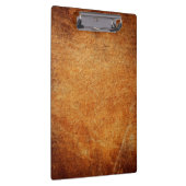 Bruin  gelooid leder klembord (Rechts)