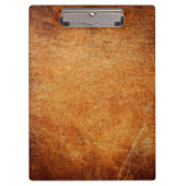 Bruin  gelooid leder klembord (Voorkant)