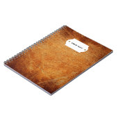 Bruin  gelooid leder notitieboek (Linkerzijde)