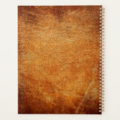 Bruin  gelooid leder planner (Achterkant)