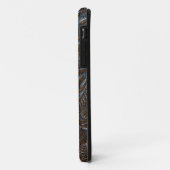 bruin gelookt leder Hoesje-matte iPhone Ca Case-Mate iPhone Case (Achterkant/links)