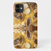 Bruin Gemstone Stone Texture iPhone 11 Hoesje (Achterkant)
