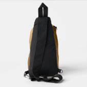 Bruin geometrisch mesh patroon Monogram Sling Bag (Achterkant)