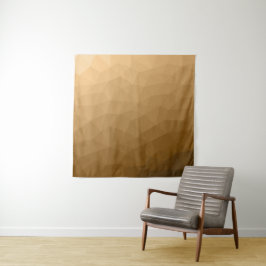 Bruin geometrisch meshpatroon met gradiënt wandkleed
