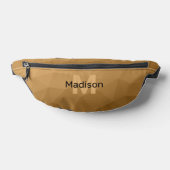 Bruin geometrisch meshpatroon Monogram Heuptasje (Liggend)