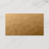 Bruin geometrisch meshpatroon QR-code Monogram Visitekaartje (Achterkant)