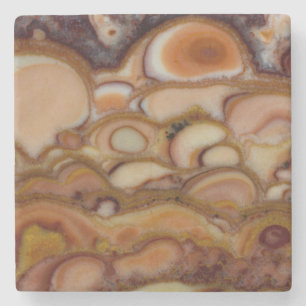 Bruin gepotte Onyx Stenen Onderzetter