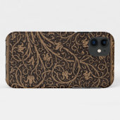 Bruin Gereedschap Lederen Art Nouveau Bloemen Case-Mate iPhone Case (Achterkant (horizontaal))