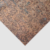 Bruin, geroosterd metaal corrosiepatroon 2 tissuepapier (Detail)