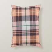 Bruin geruit accent kussen (Voorkant(Verticaal))