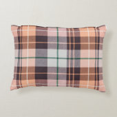 Bruin geruit accent kussen (Achterkant)
