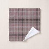 Bruin geruit bad handdoek (Wasdoekje)