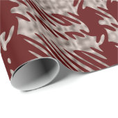 Bruin geruit cadeauverpakkings papier (Rol Hoek)