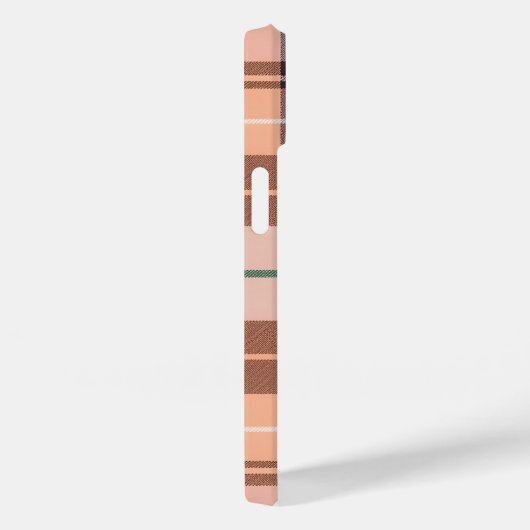 Bruin geruit Case-Mate iPhone case (Achterkant / Rechts)