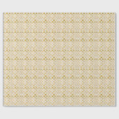 Bruin geruit decoratief cadeaupapier (Vlak)
