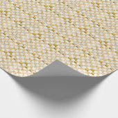 Bruin geruit decoratief cadeaupapier (Hoek)