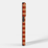 Bruin geruit gingham patroon Case-Mate iPhone case (Achterkant / Rechts)