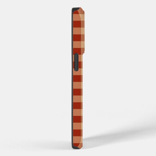 Bruin geruit gingham patroon Case-Mate iPhone case (Achterkant / Rechts)