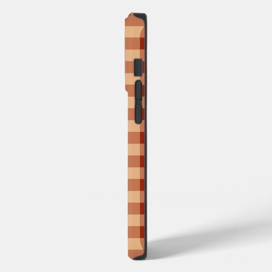 Bruin geruit gingham patroon Case-Mate iPhone case (Achterkant / Links)