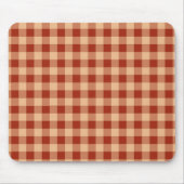 Bruin geruit gingham patroon muismat (Voorkant)