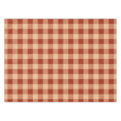 Bruin geruit gingham patroon tafelkleed (Voorkant (Horizontaal))