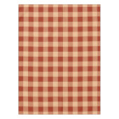 Bruin geruit gingham patroon tafelkleed (Voorkant)