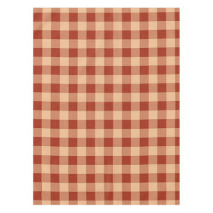 Bruin geruit gingham patroon tafelkleed