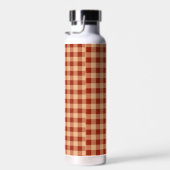 Bruin geruit gingham patroon waterfles (Rechts)