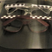 Bruin geruit Uniek Designer Haakprint Hout Zonnebrillen