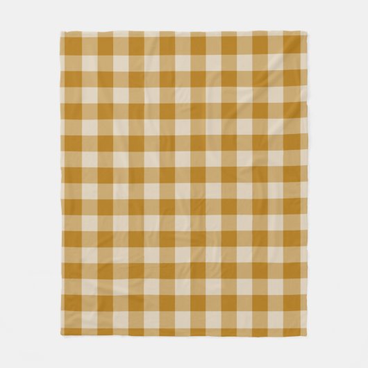 Bruin geruit vierkant naadloos patroon fleece deken (Voorkant)
