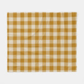 Bruin geruit vierkant naadloos patroon fleece deken (Voorkant (Horizontaal))