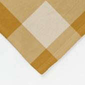 Bruin geruit vierkant naadloos patroon fleece deken (Hoek)
