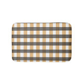 Bruin geruite controlepatroon badmat (Voorkant)