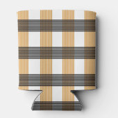 Bruin geruite controlepatroon blikjeskoeler (Achterkant)