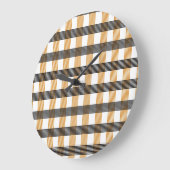 Bruin geruite controlepatroon grote klok (Hoek)