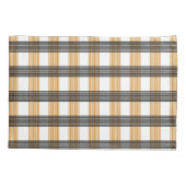 Bruin geruite controlepatroon kussensloop (Achterkant)