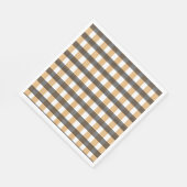 Bruin geruite controlepatroon servet (Hoek)