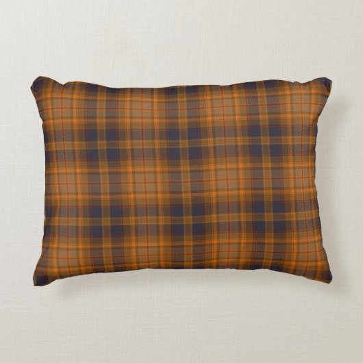 Bruin geruite Tartan Plaid Accent Kussen (Voorkant)
