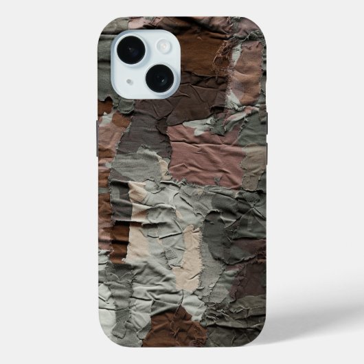 Bruin gescheurde Cargo Camo Patroon Mountain Cabin Case-Mate iPhone Case (Achterkant)