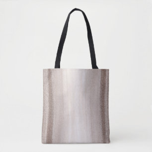 Bruin geschilderde achtergrond tote bag