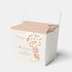 Bruin geslacht Neutraal Beer ballonnen voor een gu Bedankdoosjes