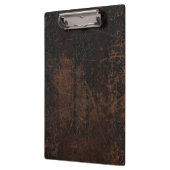 Bruin gesneden leder (Faux) Klembord (Links)